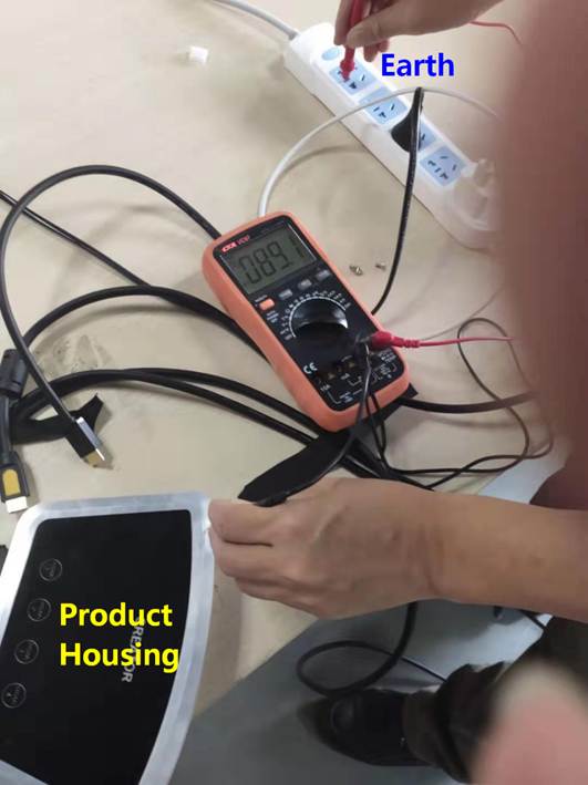 测试接地不良导致有90V电压